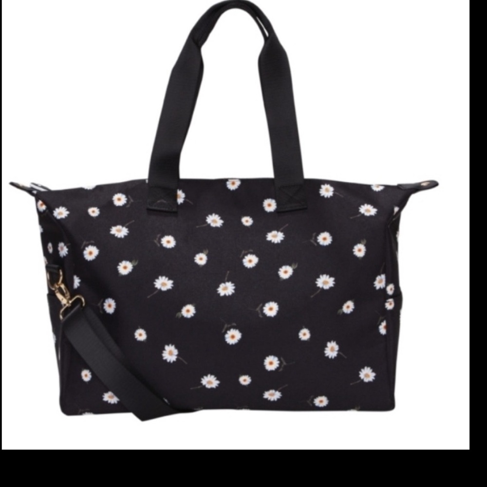 Alice & Olivia Floral Black duffle  Bag NEW - Picture 2 of 3